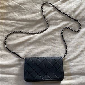 Black chain purse